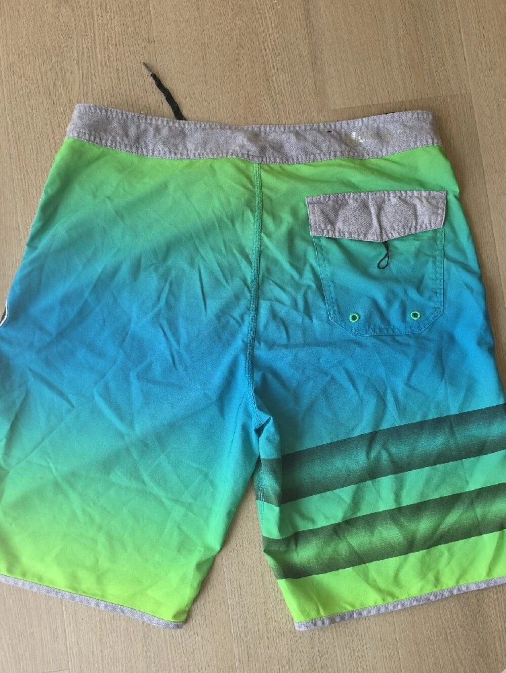 Hurley Men’s Green and Blue Gradient Board Shorts